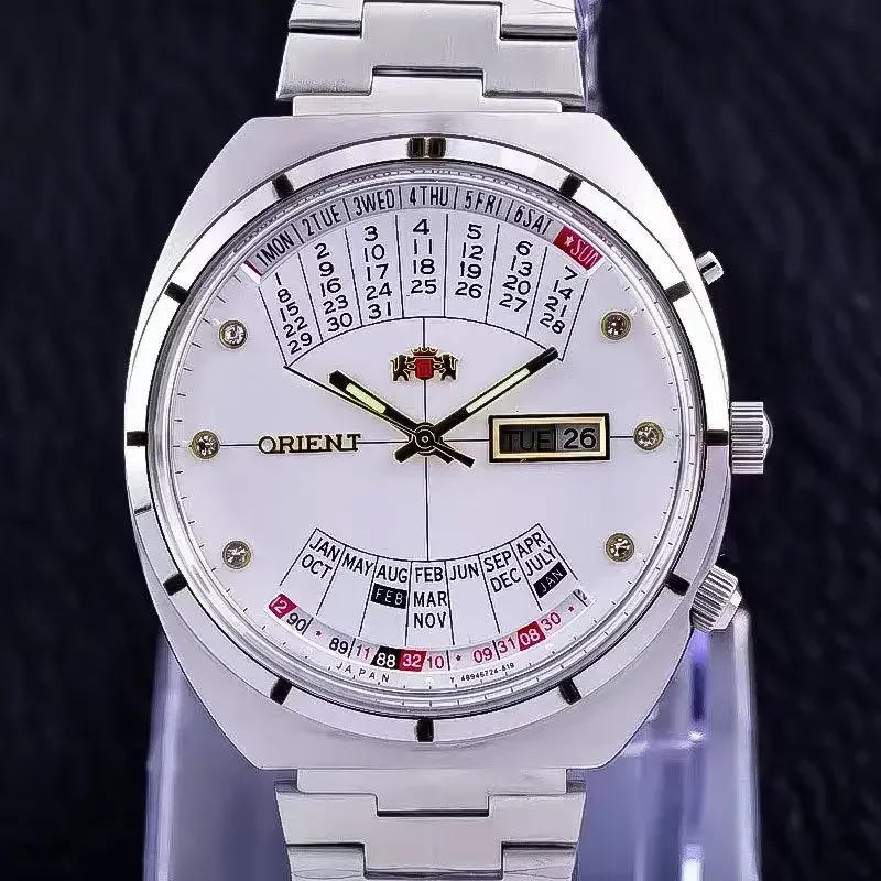 DFDG Automatic Mechanical Unisex Orient Watch with Rotating Large Dial Full Function Stainless Steel World Time Table
DFDG Automatic Mechanical Unisex Orient Watch with Rotating Large Dial Full Function Stainless Steel World Time Table