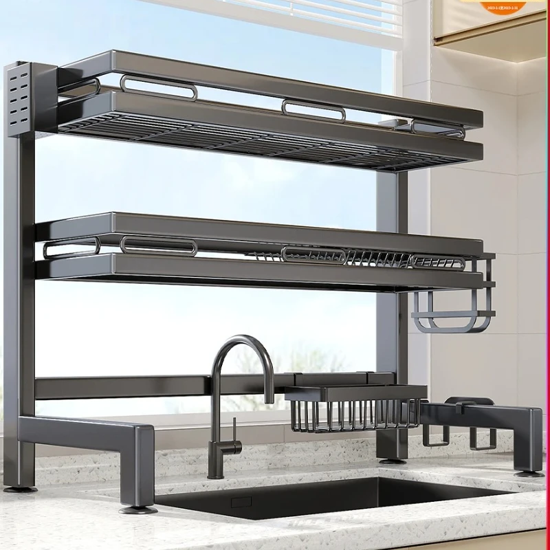 Сушилка для посуды премиум-класса — органайзер для раковины с просторным подносом, многослойный держатель тарелки для кухонной столешницы
Сушилка для посуды премиум-класса — органайзер для раковины с просторным подносом, многослойный держатель тарелки для кухонной столешницы