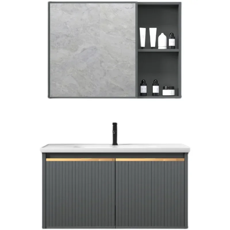~Y Thickened Space Aluminum Alloy Bathroom Cabinet Stone Plate Wash Basin Cabinet Combination Modern Bathroom Table
~Y Thickened Space Aluminum Alloy Bathroom Cabinet Stone Plate Wash Basin Cabinet Combination Modern Bathroom Table