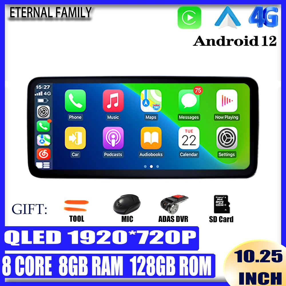 10.25Inch Carplay Android12 For Mercedes Benz A Class W176/GLA X156/CLA C117 2013-2018 Car Radio Multimedia Navigation GPS WIFI
10.25Inch Carplay Android12 For Mercedes Benz A Class W176/GLA X156/CLA C117 2013-2018 Car Radio Multimedia Navigation GPS WIFI