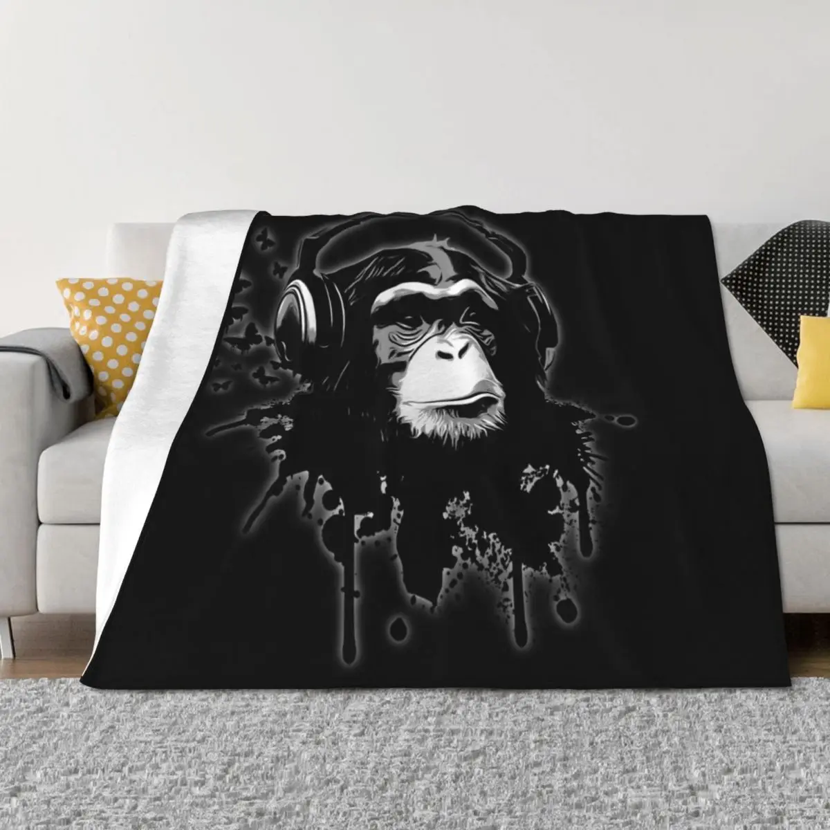 Monkey Business - Black Throw Blanket Soft Plaid Hairy Summer Furry Blankets
Monkey Business - Black Throw Blanket Soft Plaid Hairy Summer Furry Blankets
