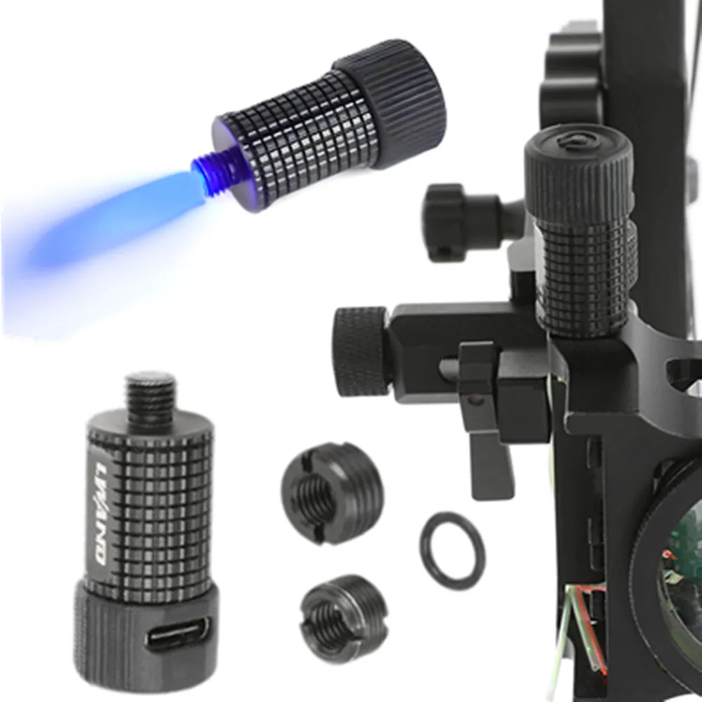 Archery Bow Target Sight 3 Gear LED Device Aiming Light Adjust Screwed-Fitting 6/9/11mm Rechargeable for Compound Bow Sight
Archery Bow Target Sight 3 Gear LED Device Aiming Light Adjust Screwed-Fitting 6/9/11mm Rechargeable for Compound Bow Sight