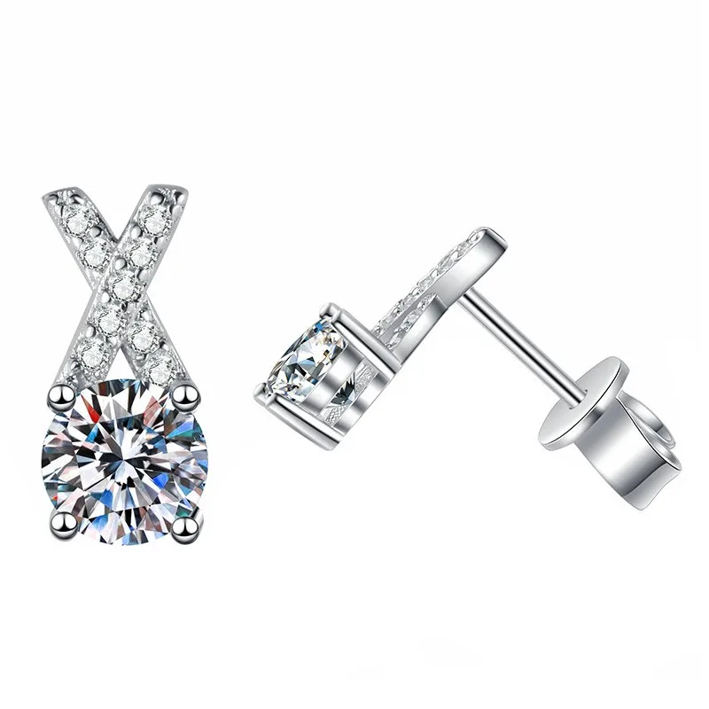 E130 Lefei Fashion Classic White 0.5 Moissanite Exquisite Desgin Letter X Earrings For Charm Women Silver 925 Party Jewelry Gift
E130 Lefei Fashion Classic White 0.5 Moissanite Exquisite Desgin Letter X Earrings For Charm Women Silver 925 Party Jewelry Gift