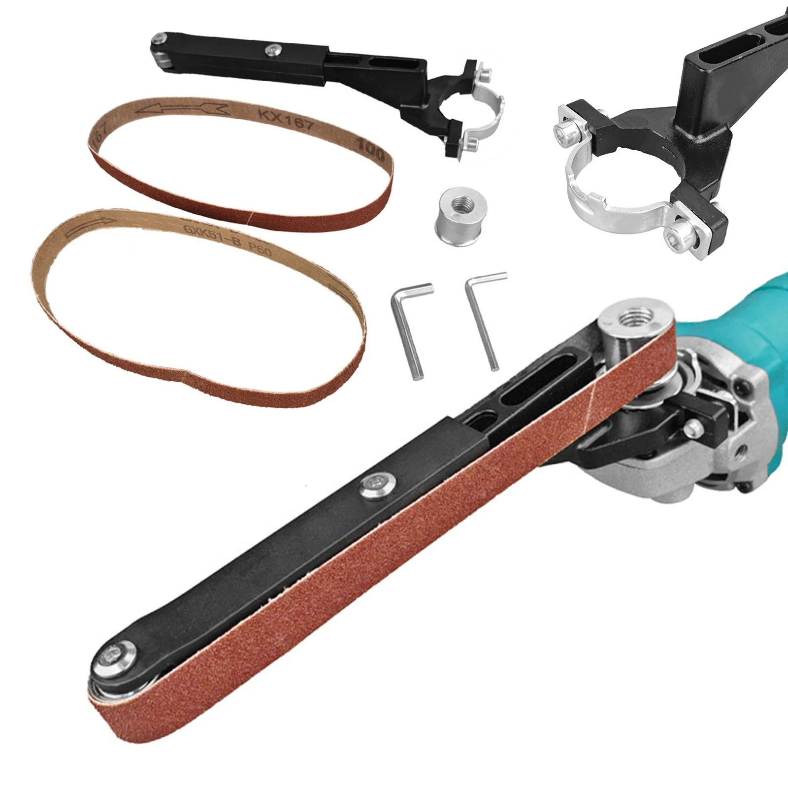 Angle Grinder To Belt Sander Kit, Angle Grinder Modified Sand Belt Machine Abrasive Belt For Model 100 115 125 Grinder Polishing
Angle Grinder To Belt Sander Kit, Angle Grinder Modified Sand Belt Machine Abrasive Belt For Model 100 115 125 Grinder Polishing