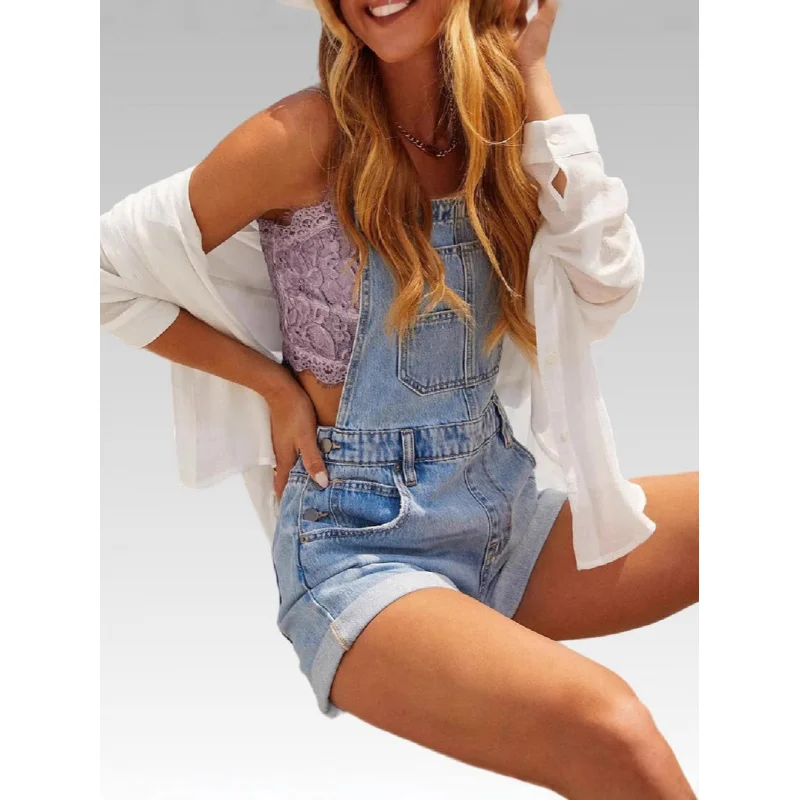 Summer 2026 Women's Light Blue Loose Strap Pants Multi Pocket Simple Cowboy Jumpsuit Casual Wear
Summer 2026 Women's Light Blue Loose Strap Pants Multi Pocket Simple Cowboy Jumpsuit Casual Wear