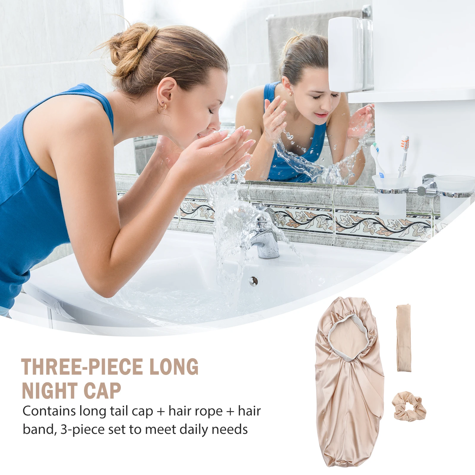 3 pcs Household Rope For Women Long Thick Hair Lightweight Silk Fabric Wet Hair Cap Head Wraps Band Stylish Head Ornament
3 pcs Household Rope For Women Long Thick Hair Lightweight Silk Fabric Wet Hair Cap Head Wraps Band Stylish Head Ornament