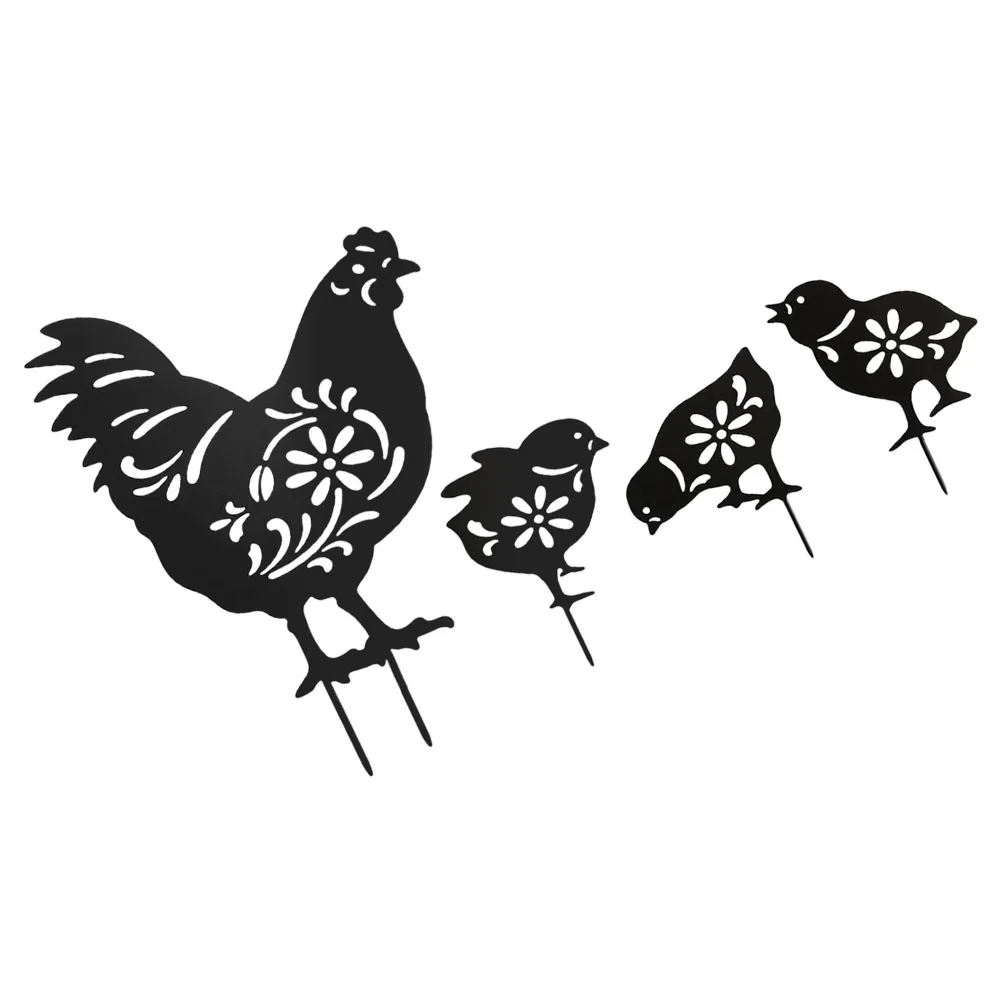 4 Pcs Chicken Garden Decoration Accessories Outdoor Metal Artificial Black Durable Acrylic Waterproof Stake Yard Enhance Garden
4 Pcs Chicken Garden Decoration Accessories Outdoor Metal Artificial Black Durable Acrylic Waterproof Stake Yard Enhance Garden