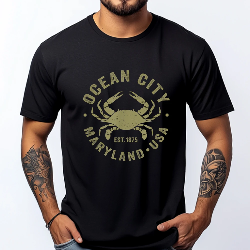 Ocean City Maryland Crab Throwback Men Souvenir Mens Clothing Plus Size Adult Funny Shirt Plain Shirt Mens T Shirt
Ocean City Maryland Crab Throwback Men Souvenir Mens Clothing Plus Size Adult Funny Shirt Plain Shirt Mens T Shirt
