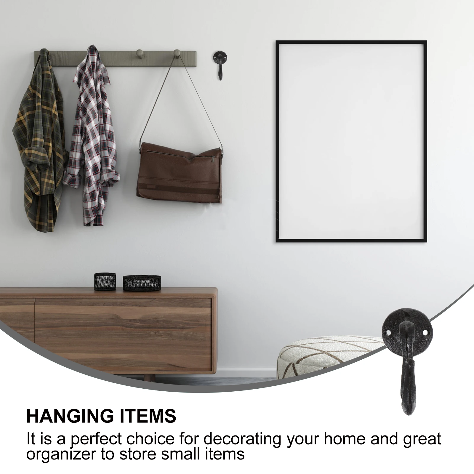 Metal Hooks Decorative Black Retro Style Kitchen Bathroom Coat Umbrella Organizer Heavy Duty Iron Home Hook
Metal Hooks Decorative Black Retro Style Kitchen Bathroom Coat Umbrella Organizer Heavy Duty Iron Home Hook
