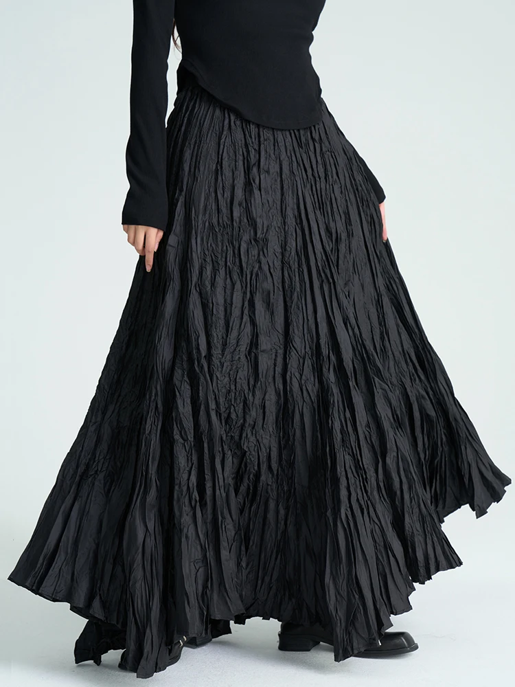 Dark Heavy Industry Design High Waist Black Pleated Skirt Women's Fashion City Commute Polyester Fiber A-Line Skirt
Dark Heavy Industry Design High Waist Black Pleated Skirt Women's Fashion City Commute Polyester Fiber A-Line Skirt