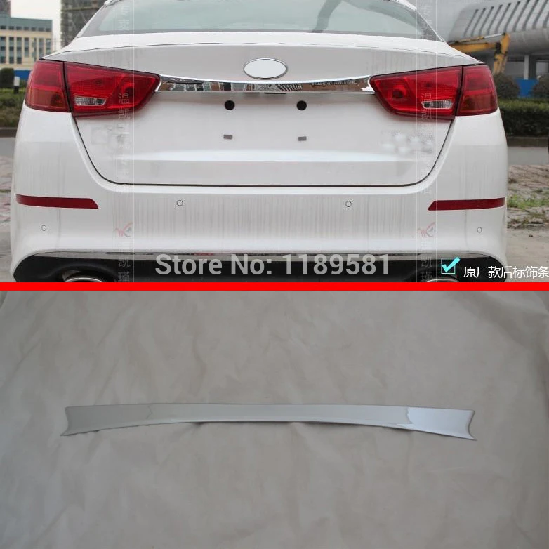 For KIA K5 2014 2015 ABS Chrome Rear Trunk Lid Cover Trim Car Accessories Stickers
For KIA K5 2014 2015 ABS Chrome Rear Trunk Lid Cover Trim Car Accessories Stickers