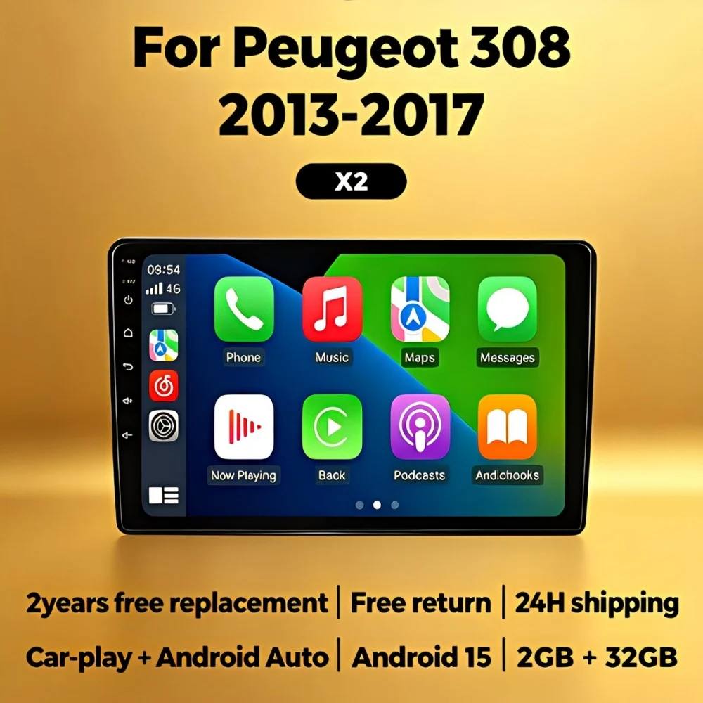 For Peugeot 308 T9 308S 2013-2017 Wireless CarPlay Android Auto Head Unit 2 Din Car Radio Stereo GPS Navi Car multimedia player
For Peugeot 308 T9 308S 2013-2017 Wireless CarPlay Android Auto Head Unit 2 Din Car Radio Stereo GPS Navi Car multimedia player