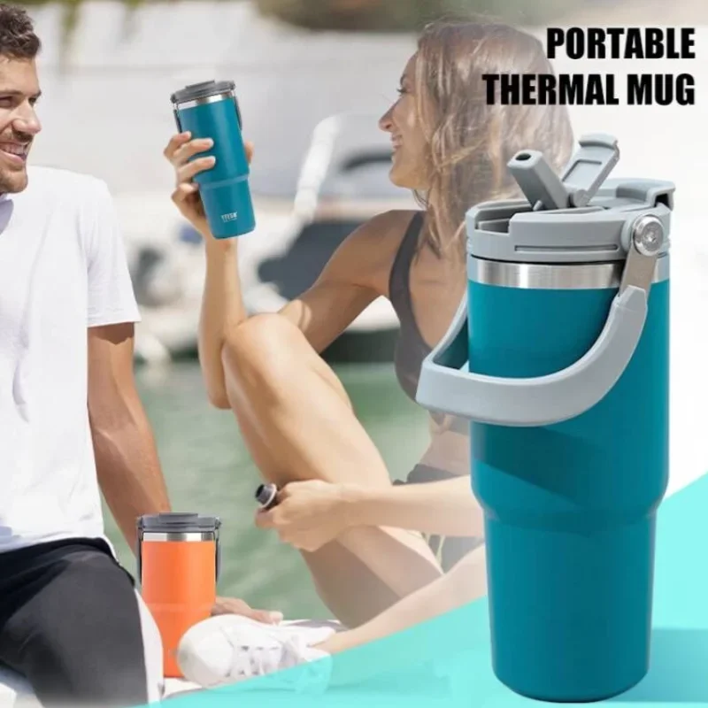 Coffee Cup Stainless Steel Thermos Bottle Portable Insulation Cold And Hot Travel Fitness Mug Leakproof Vacuum Flask Tumbler oz
Coffee Cup Stainless Steel Thermos Bottle Portable Insulation Cold And Hot Travel Fitness Mug Leakproof Vacuum Flask Tumbler oz