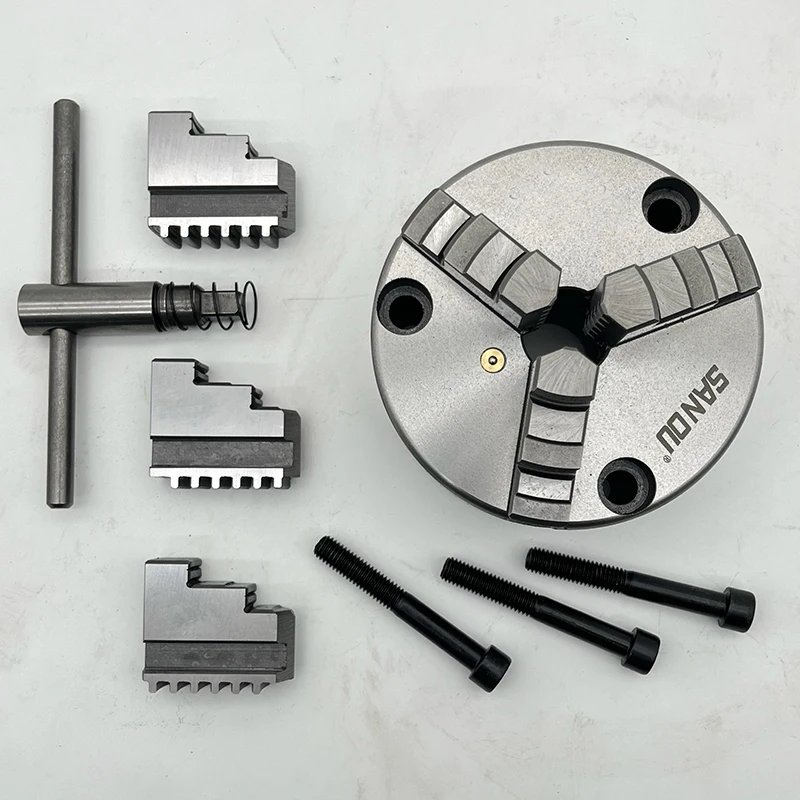 3-Claw Lathe Chuck 80mm Front 3 Hole Installation Mini Manual Self-centering Rear Installation K11-80
3-Claw Lathe Chuck 80mm Front 3 Hole Installation Mini Manual Self-centering Rear Installation K11-80