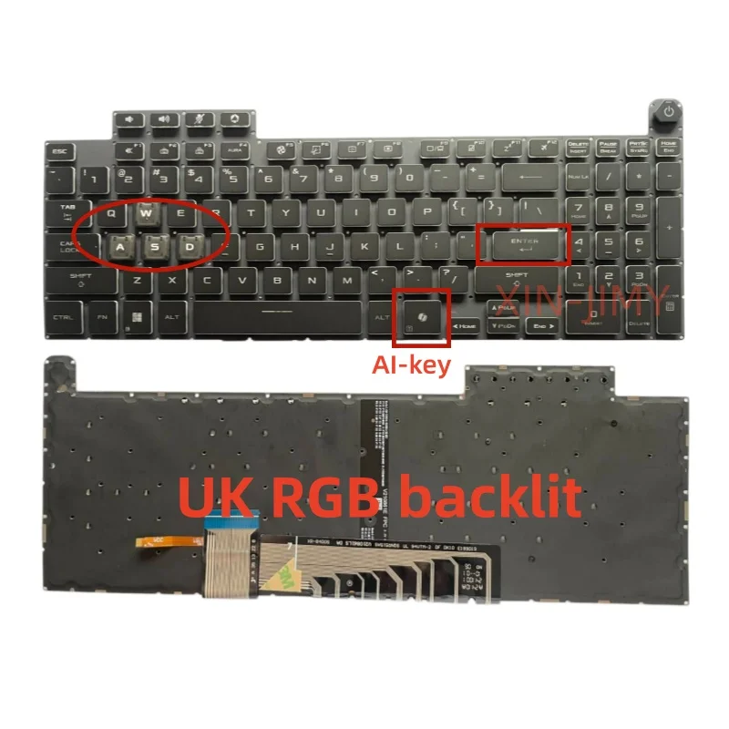 UK RGB backlit Keyboard For Asus ROG Gungod 9plus G815 G835 G835L G815P G835LWG835 with AI key
UK RGB backlit Keyboard For Asus ROG Gungod 9plus G815 G835 G835L G815P G835LWG835 with AI key