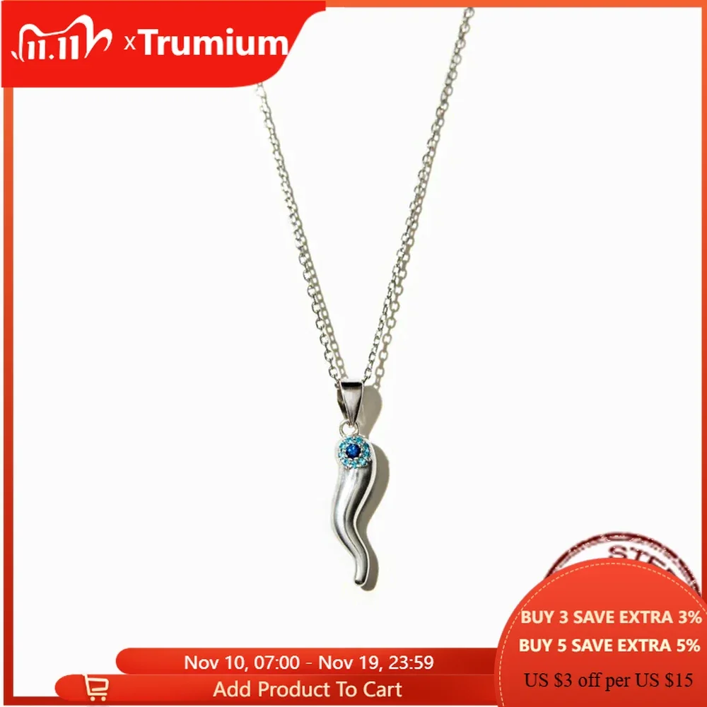 Trumium s925 стерлингового серебра ожерелья с голубыми глазами для женщин и мужчин итальянский рог кулон шикарные цепочки ожерелье ювелирные изделия
Trumium s925 стерлингового серебра ожерелья с голубыми глазами для женщин и мужчин итальянский рог кулон шикарные цепочки ожерелье ювелирные изделия