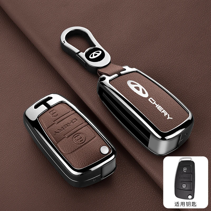 Zinc Alloy Leather Car Key Case for Chery ARRIZO7 E3 E5 A3 A5 Tiggo 2 3 5 3X Fulwin2 Eastar 3 Buttons Auto Keychain Accessories
Zinc Alloy Leather Car Key Case for Chery ARRIZO7 E3 E5 A3 A5 Tiggo 2 3 5 3X Fulwin2 Eastar 3 Buttons Auto Keychain Accessories