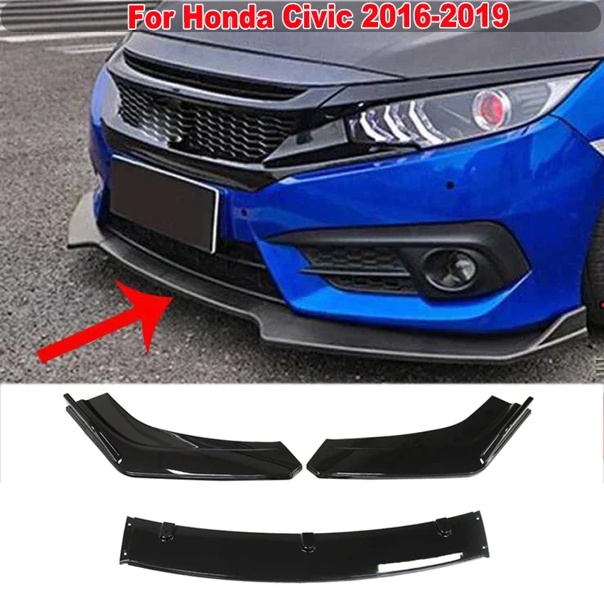 Front Bumper Lip Spoiler Diffuser For Honda Civic 2016-2019 Sedan Side Splitter Deflector Cover Body Kit Guards Car Accessories
Front Bumper Lip Spoiler Diffuser For Honda Civic 2016-2019 Sedan Side Splitter Deflector Cover Body Kit Guards Car Accessories