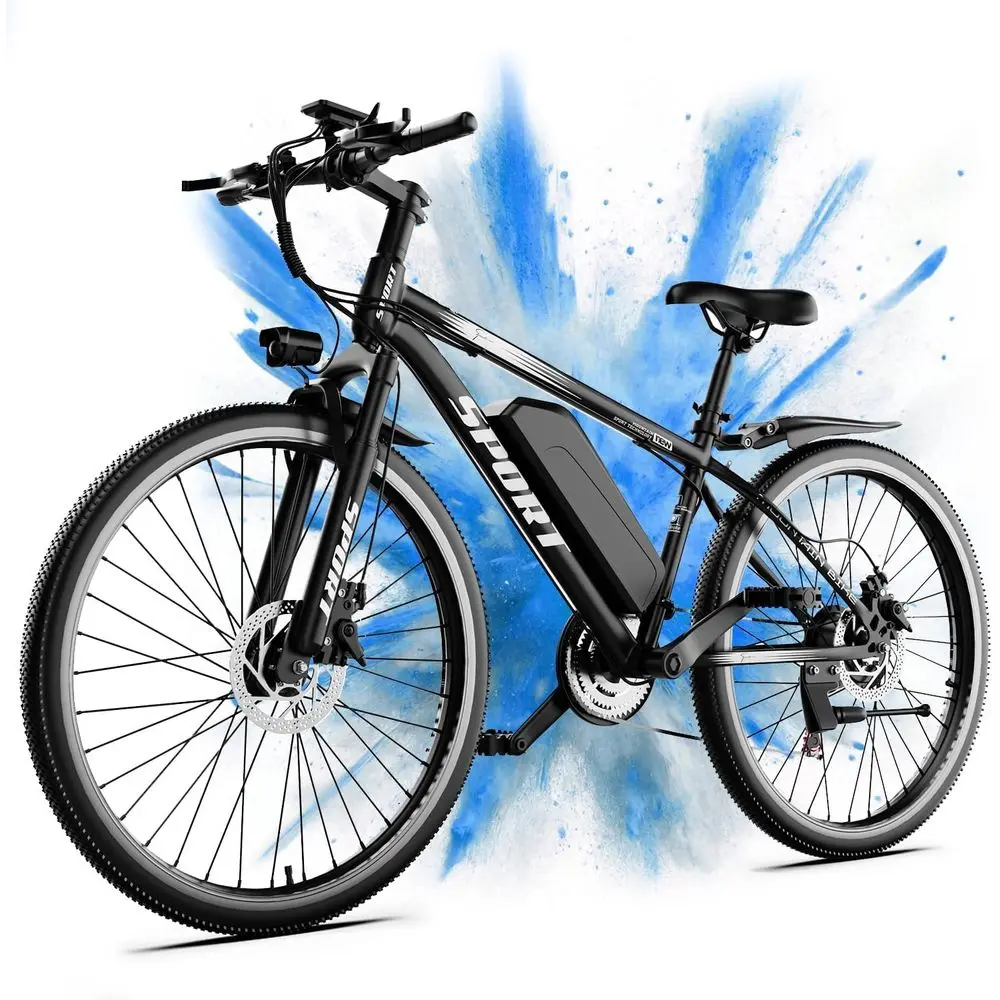 High-Power 1500W Mountain E-Bike: 25 MPH, 65-Mile Range, 7-Speeds, 48V 10Ah Battery
High-Power 1500W Mountain E-Bike: 25 MPH, 65-Mile Range, 7-Speeds, 48V 10Ah Battery
