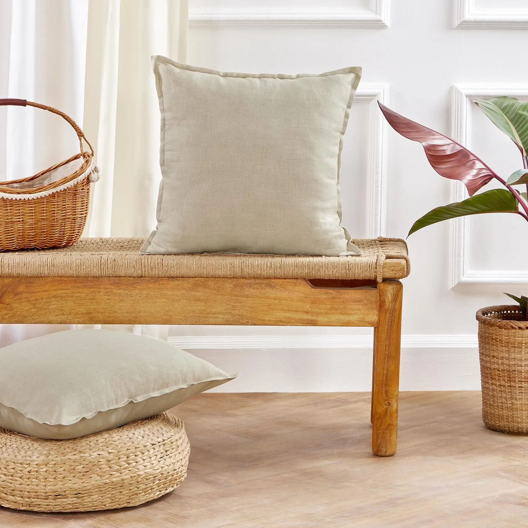 Decorative Cotton Linen Throw Pillow Covers, Soft Farmhouse Cushion Cover Cozy Pillowcase for Sofa Bed Living Room Home Decor
Decorative Cotton Linen Throw Pillow Covers, Soft Farmhouse Cushion Cover Cozy Pillowcase for Sofa Bed Living Room Home Decor