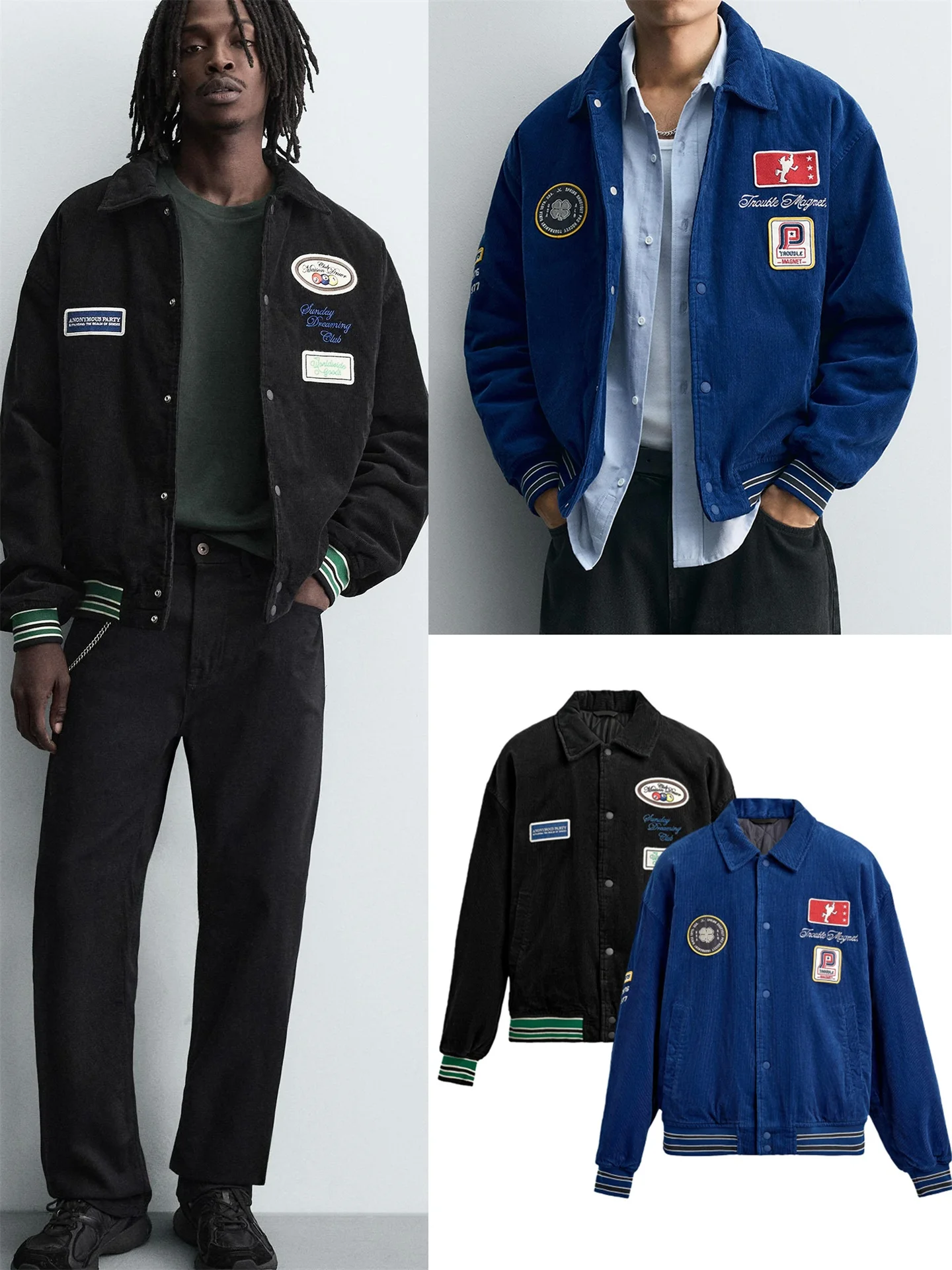 Sli Youthful Patchwork Embroidered Cotton Jaet Men's Faion Outerwear Spring Autumn Season Stand Fit Outerwear
Sli Youthful Patchwork Embroidered Cotton Jaet Men's Faion Outerwear Spring Autumn Season Stand Fit Outerwear