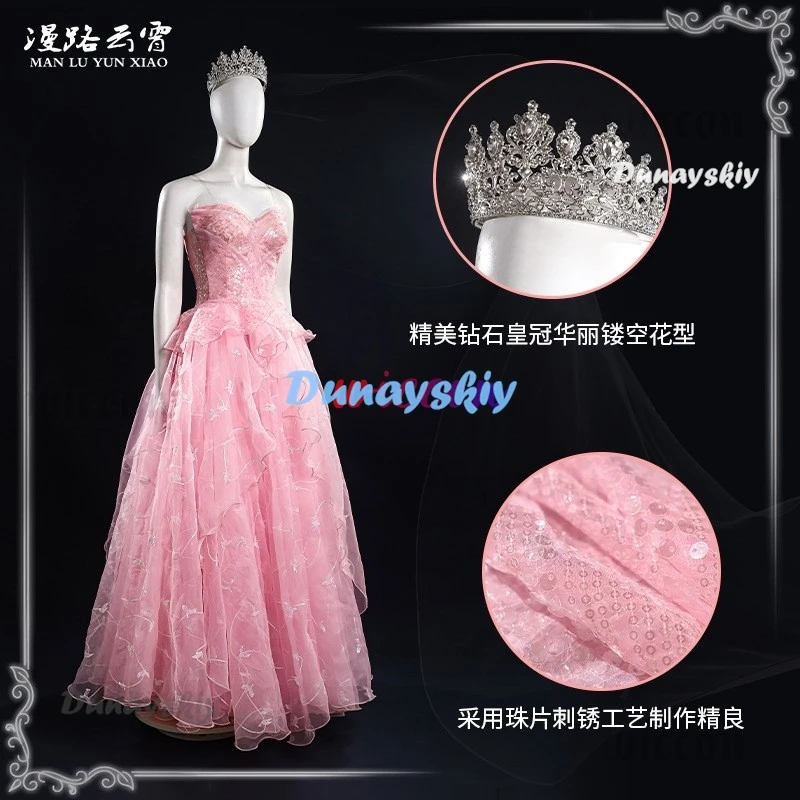 Wicked Glinda Cosplay Women Dress Fantasia Costume Disguise for Female Fairy Dresses Role Play Outfits Halloween Carnival Suit
Wicked Glinda Cosplay Women Dress Fantasia Costume Disguise for Female Fairy Dresses Role Play Outfits Halloween Carnival Suit