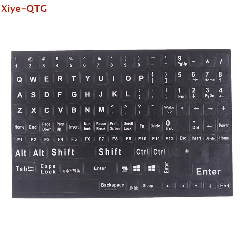 Хит продаж! 1 шт. матовые водонепроницаемые наклейки на клавиатуру с английской раскладкой, 120 клавиш, буквы алфавита.
Хит продаж! 1 шт. матовые водонепроницаемые наклейки на клавиатуру с английской раскладкой, 120 клавиш, буквы алфавита.