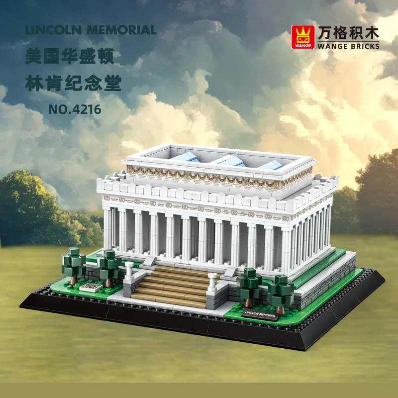 USA Washington Lincoln Memorial Famous Landmark Architecture Small Particle Building Blocks Toy DIY Assembly Model Educational D
USA Washington Lincoln Memorial Famous Landmark Architecture Small Particle Building Blocks Toy DIY Assembly Model Educational D