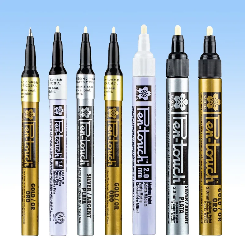 SAKURA PEN TOUCH Paint Marker 2.0mm White/Gold/Silver/Black for Coloring Highlighting Waterproof Fade-Resistant Signature Pen
SAKURA PEN TOUCH Paint Marker 2.0mm White/Gold/Silver/Black for Coloring Highlighting Waterproof Fade-Resistant Signature Pen