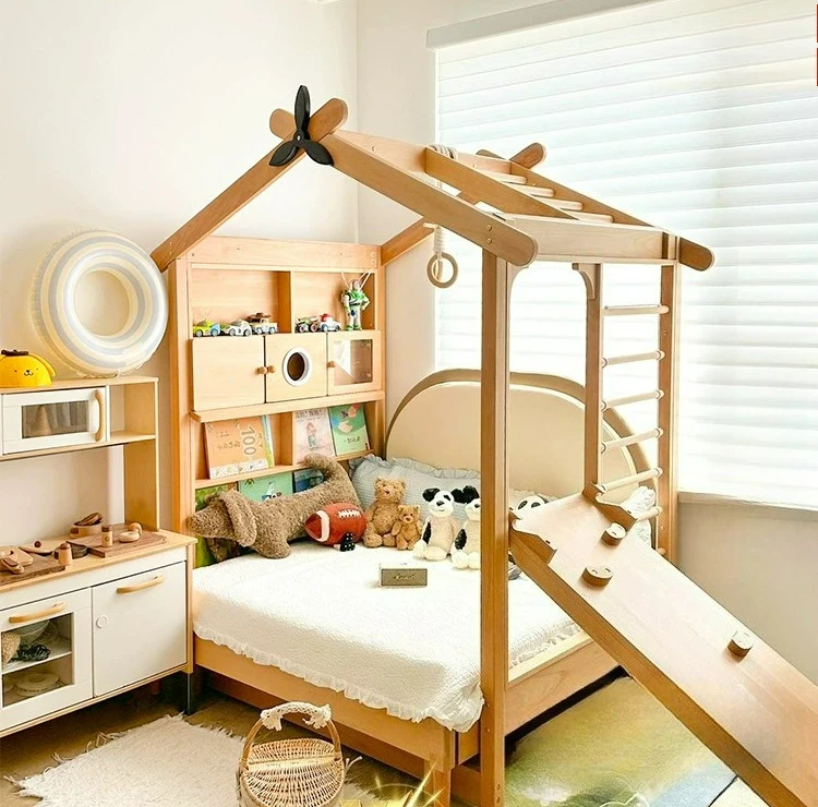 Customizable Solid Wood Children's Bed Popsicle House Tent Telescopic Bed Children's Room Platform Boy Girl Climbing
Customizable Solid Wood Children's Bed Popsicle House Tent Telescopic Bed Children's Room Platform Boy Girl Climbing