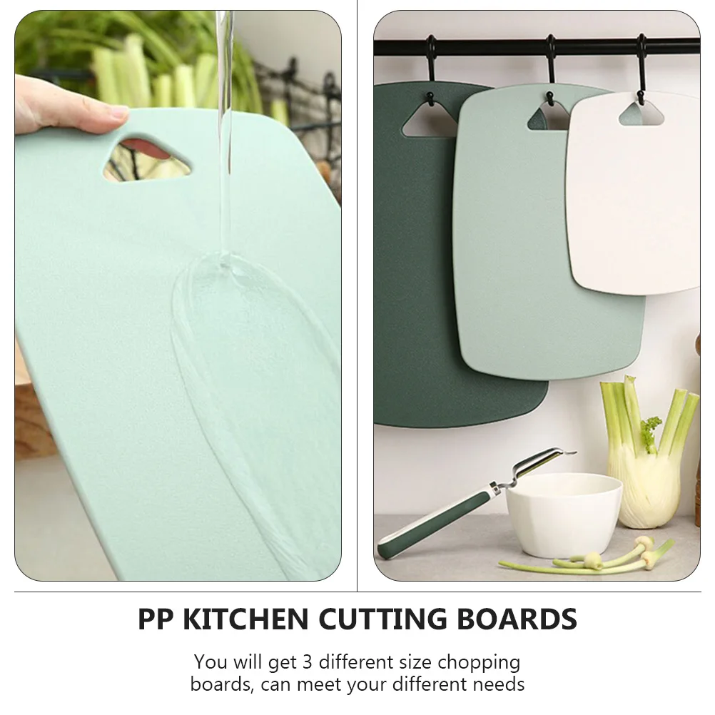 3 Sizes PP Material Kitchen Cutting Boards Lightweight Thin Safe Toxic Free Non Slip Food Chopping Mats Plastic Kitchen Supplies
3 Sizes PP Material Kitchen Cutting Boards Lightweight Thin Safe Toxic Free Non Slip Food Chopping Mats Plastic Kitchen Supplies