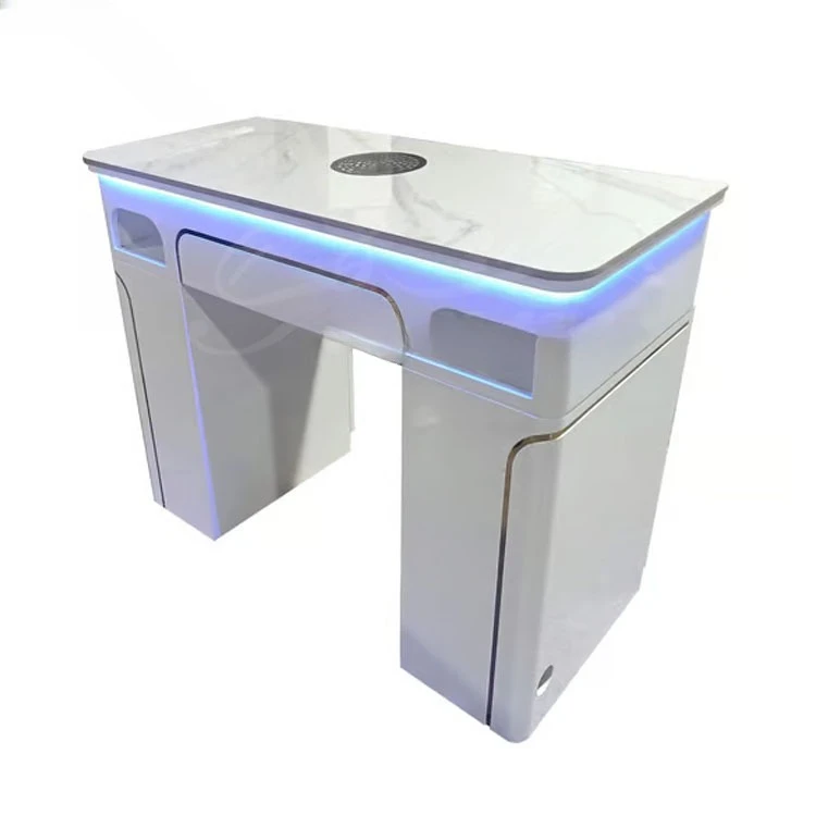 European Minimalist Design 2 Drawer White Modern Stone Top Diy Nail Table with Light Emitting Diode
European Minimalist Design 2 Drawer White Modern Stone Top Diy Nail Table with Light Emitting Diode