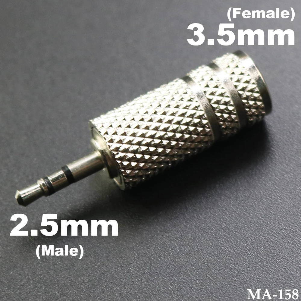 1PCS 2.5mm Male to 3.5mm Female Plug Connector for Aux Speaker Cable Headphone Jack For 3.5 Earphone Cable Extension Cord
1PCS 2.5mm Male to 3.5mm Female Plug Connector for Aux Speaker Cable Headphone Jack For 3.5 Earphone Cable Extension Cord