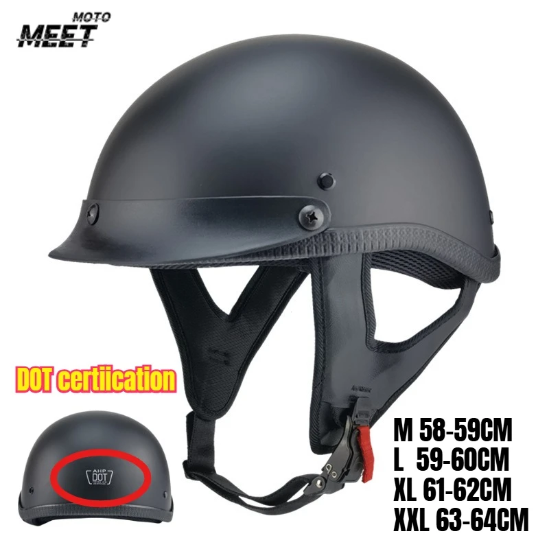 Motorcycle Helmet DOT Certified motorbike Half Helmet Anti Fall motorbikeRiding Half Helmet Men casque de Moto
Motorcycle Helmet DOT Certified motorbike Half Helmet Anti Fall motorbikeRiding Half Helmet Men casque de Moto