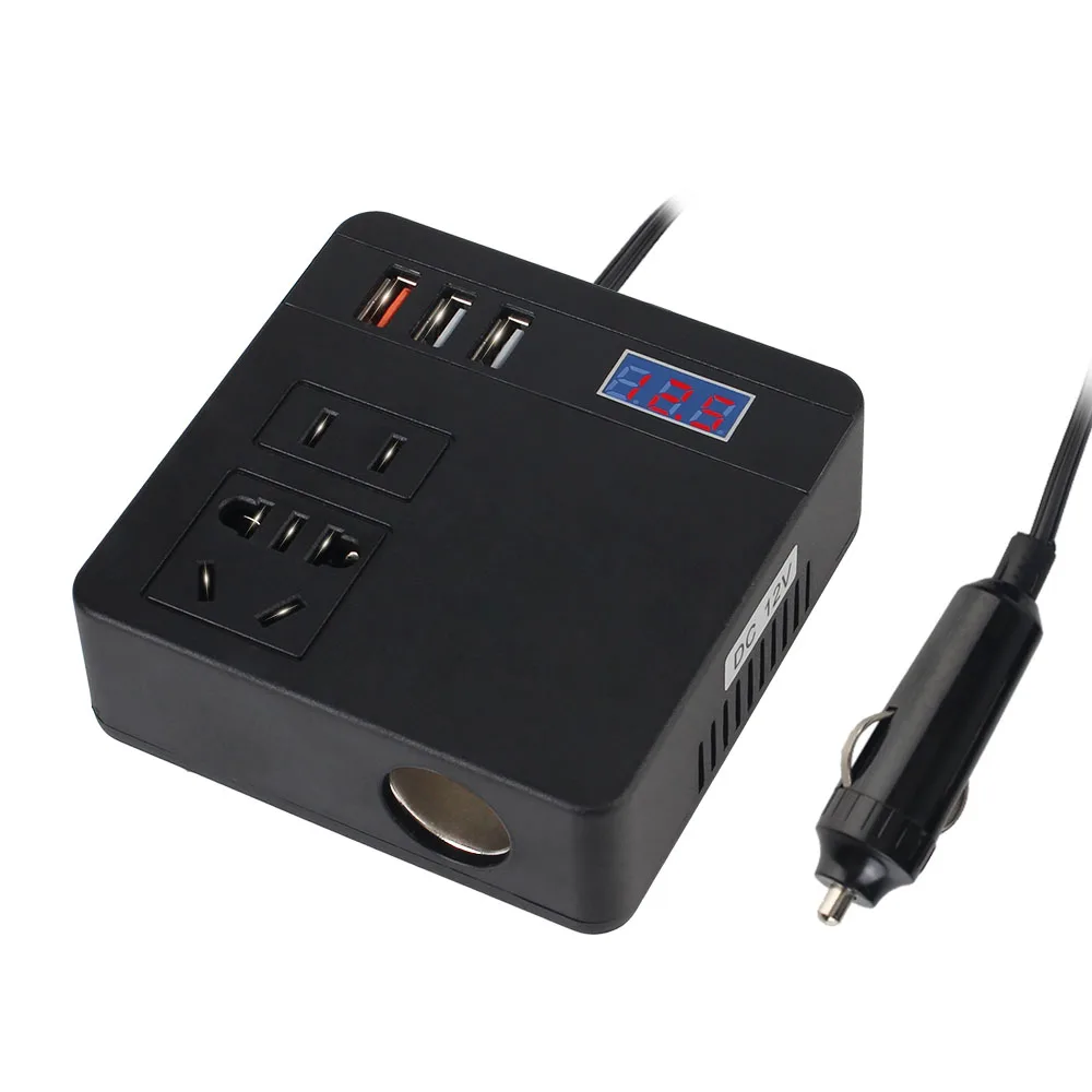 Автомобильное зарядное устройство USB 120 Вт QC 3,0, DC 12 В/24 В в AC 110 В/220 В, конвертер, 6 портов, розетки, дисплей напряжения
Автомобильное зарядное устройство USB 120 Вт QC 3,0, DC 12 В/24 В в AC 110 В/220 В, конвертер, 6 портов, розетки, дисплей напряжения