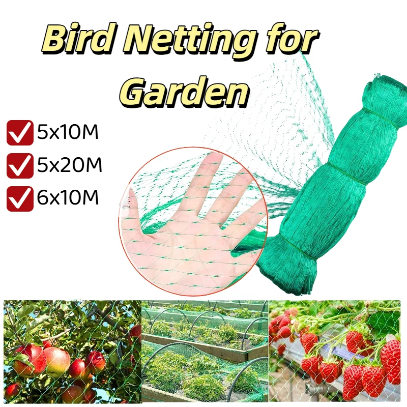 Garden Bird Netting 5x20m Anti Bird Protection Mesh Net Plant Netting for Protecting Plants Fruit Trees Vegetables from Birds
Garden Bird Netting 5x20m Anti Bird Protection Mesh Net Plant Netting for Protecting Plants Fruit Trees Vegetables from Birds