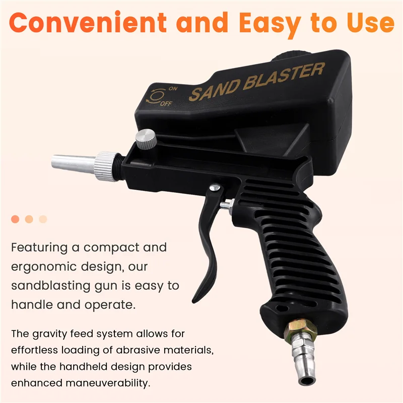 Sandblasting Tool Portable Adjustable 90Psi Handheld Pneumatic Blasting Tool Set Small Sand Blasting Machine-AT30
Sandblasting Tool Portable Adjustable 90Psi Handheld Pneumatic Blasting Tool Set Small Sand Blasting Machine-AT30