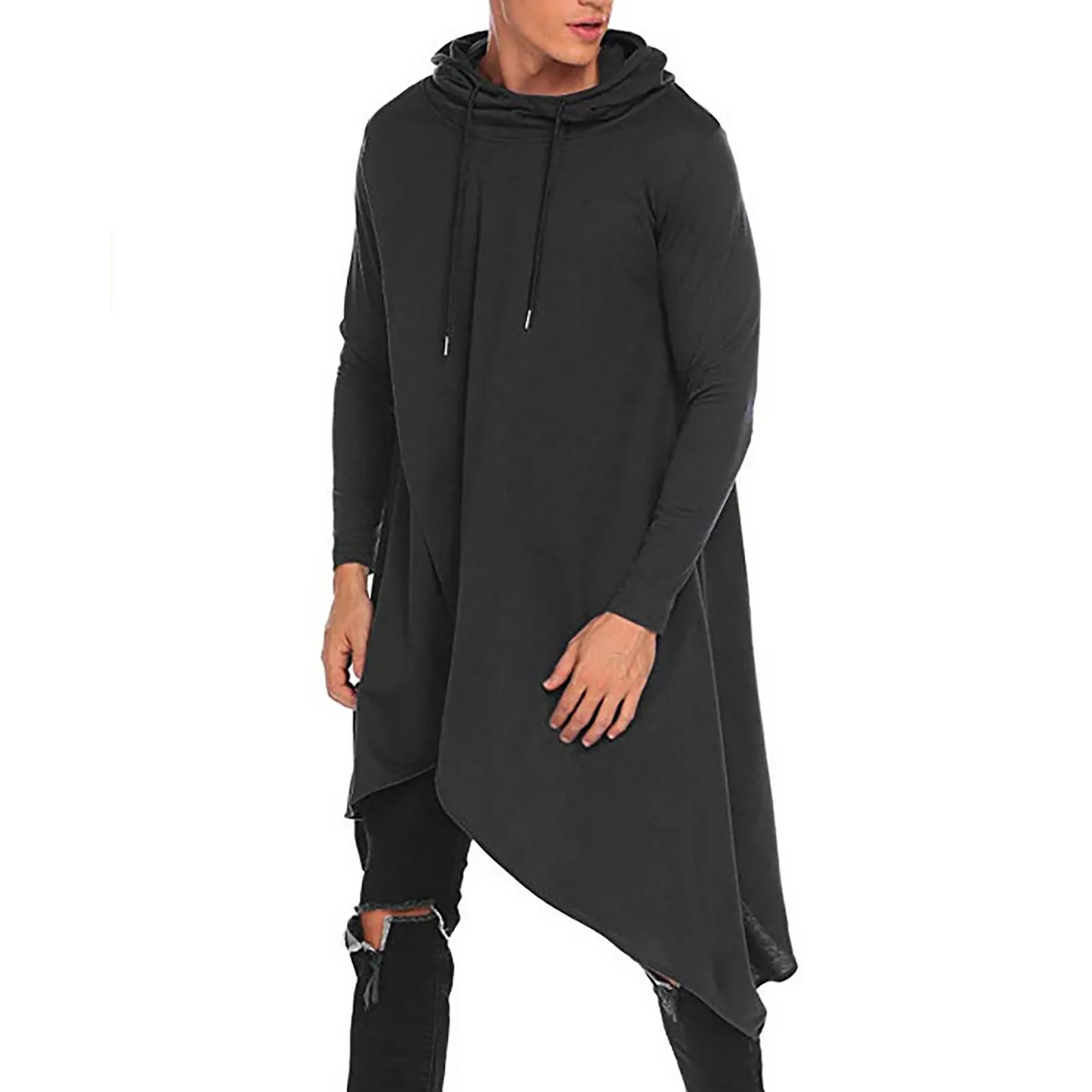 Men's Autumn and Winter Sweatshirt Solid Color Loose Men's Casual Hooded Tie Sweatshirt Irregular Fashion Design Tide Sweatshirt
Men's Autumn and Winter Sweatshirt Solid Color Loose Men's Casual Hooded Tie Sweatshirt Irregular Fashion Design Tide Sweatshirt