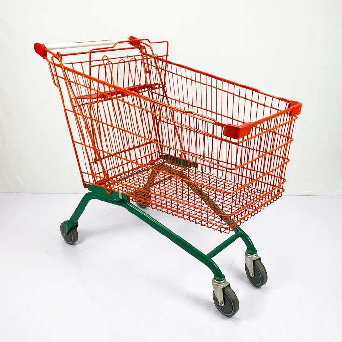 European Style Red Green 210L China Manufacture Supermarket Cart Carts With Heavy Duty Wheels
European Style Red Green 210L China Manufacture Supermarket Cart Carts With Heavy Duty Wheels
