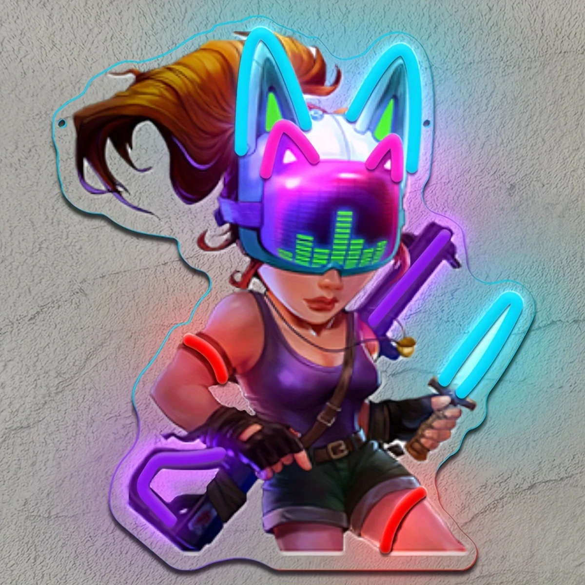 Retro Gamer Girl LED Neon Sign for Gaming Room Home Bar Bedroom Wall Decor Night Light Cool Purple Blue Green Neon Lamp
Retro Gamer Girl LED Neon Sign for Gaming Room Home Bar Bedroom Wall Decor Night Light Cool Purple Blue Green Neon Lamp