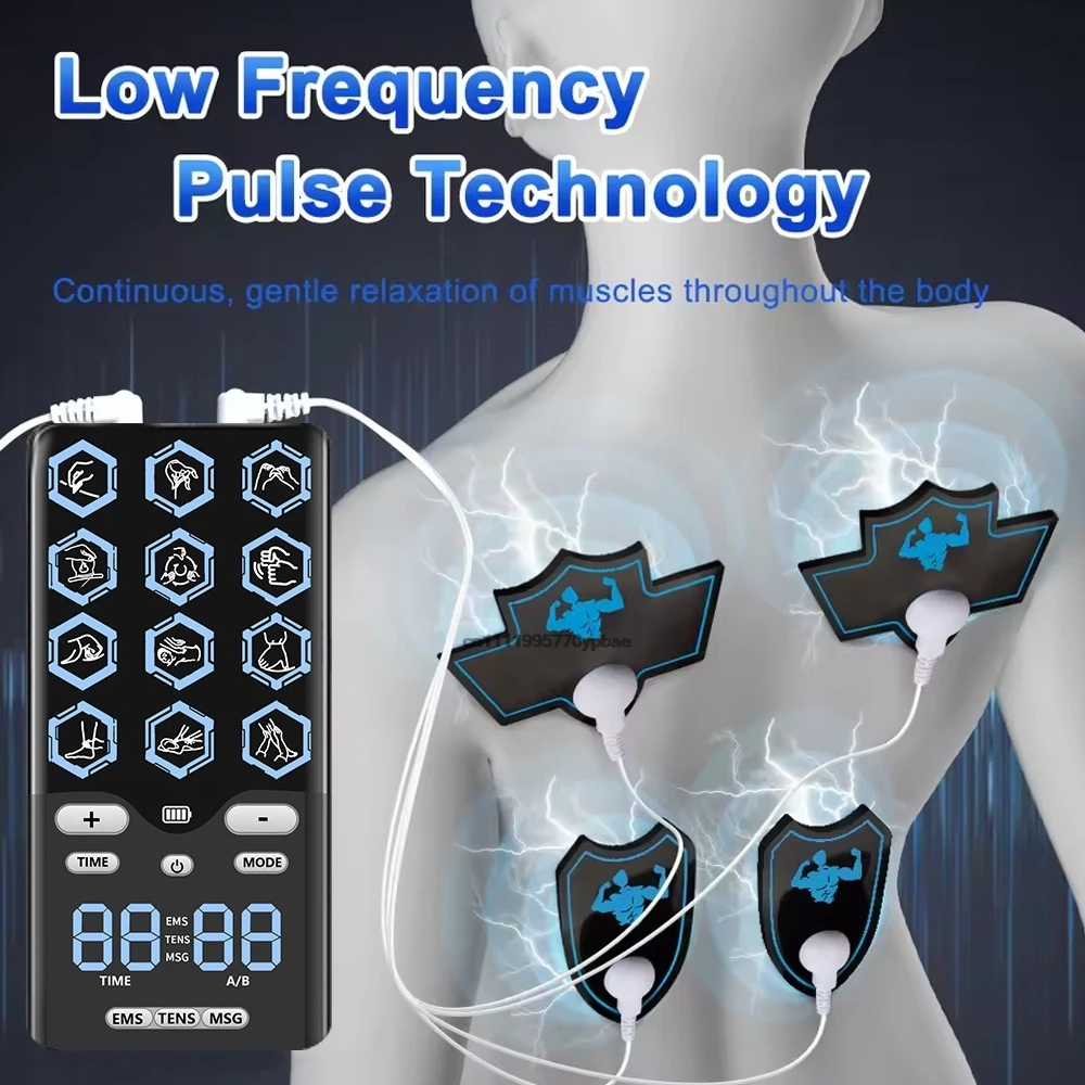 Electric EMS Acupuncture Body Massage Adjustable Levels Physiotherapy Tens Muscle Stimulator Therapy Vibrating Slimming Machine
Electric EMS Acupuncture Body Massage Adjustable Levels Physiotherapy Tens Muscle Stimulator Therapy Vibrating Slimming Machine