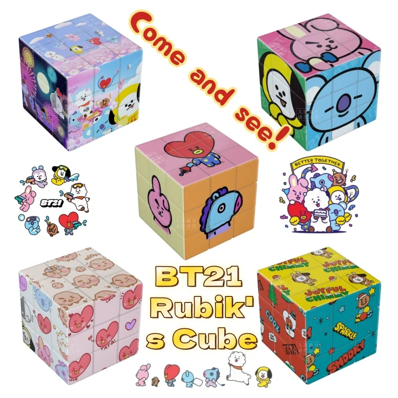 BT21 Anime Peripheral Cute Puzzle Children's Cartoon Magic Cube Fun Student Puzzle Creative Toy High Appearance Stress Relief
BT21 Anime Peripheral Cute Puzzle Children's Cartoon Magic Cube Fun Student Puzzle Creative Toy High Appearance Stress Relief