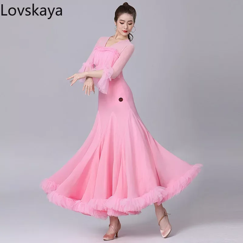 New Women's Elegant Pink Big Swing Skirt Costumes High End Dance Dress Modern Dance Performance Clothes
New Women's Elegant Pink Big Swing Skirt Costumes High End Dance Dress Modern Dance Performance Clothes