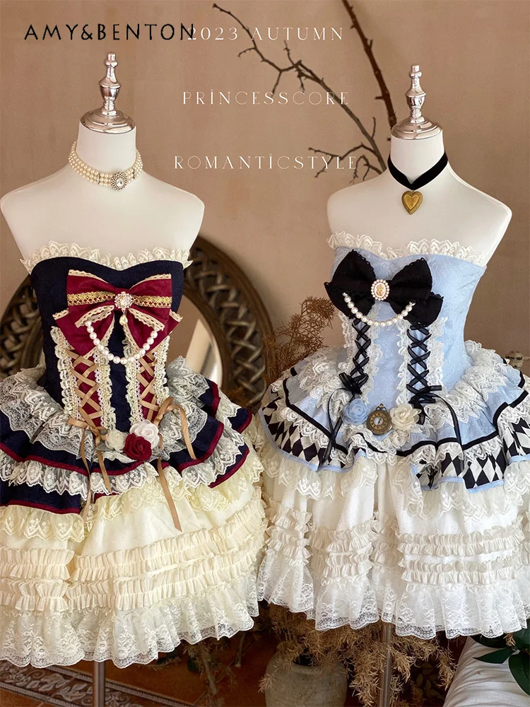 High-End Exquisite Princess Lolita Dress Adult Ceremony Clothing Japanese Sweet Bow Sexy Off Shoulder Slim Ball Gown Dresses
High-End Exquisite Princess Lolita Dress Adult Ceremony Clothing Japanese Sweet Bow Sexy Off Shoulder Slim Ball Gown Dresses