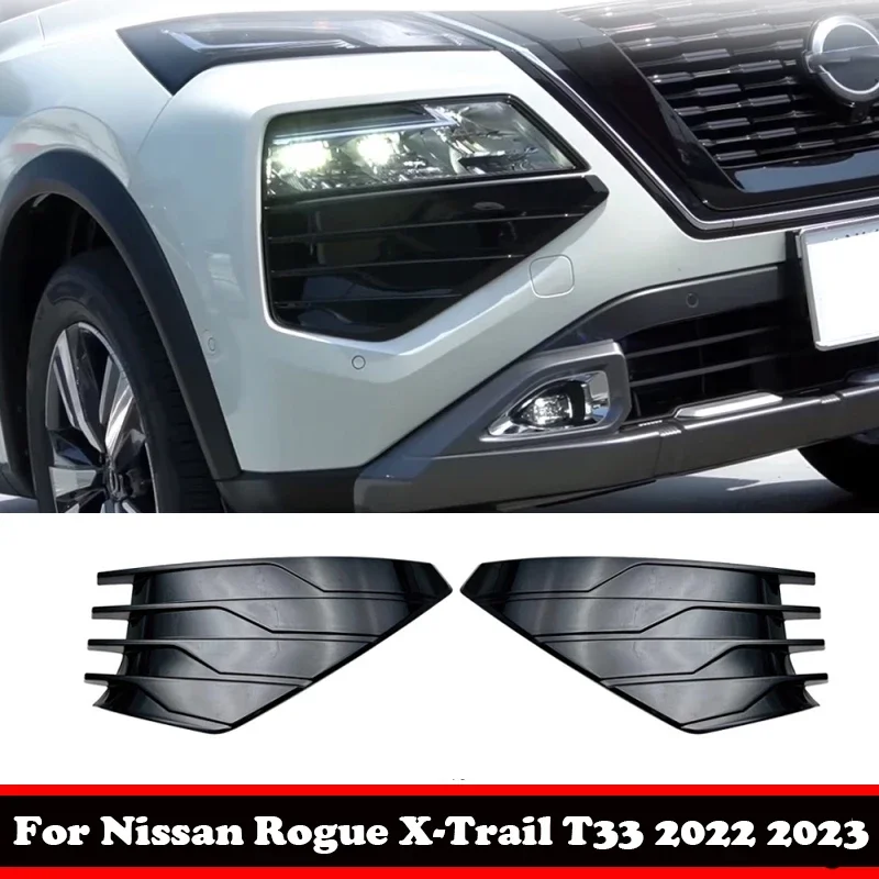 For Nissan Rogue X-Trail T33 2022 2023 ABS Glossy Black Front Bumper Fog Daytime Running Light foglamp Round Grille Trims Cover
For Nissan Rogue X-Trail T33 2022 2023 ABS Glossy Black Front Bumper Fog Daytime Running Light foglamp Round Grille Trims Cover