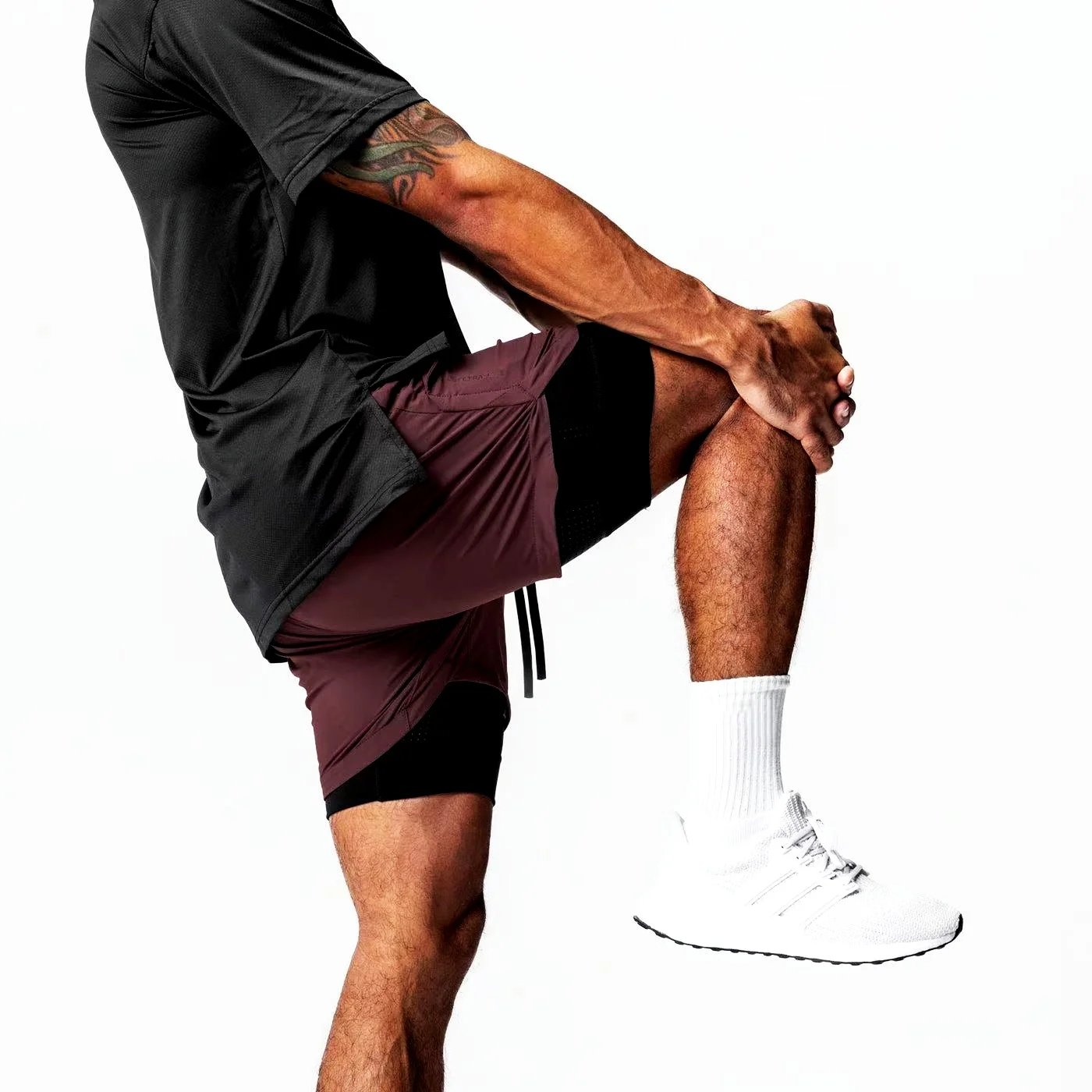 2 in 1 Men's Outdoor Running Shorts Quick-drying Fitness Training Double Layer Sweatpants New Sport Bottoms Bodybuilding Pants
2 in 1 Men's Outdoor Running Shorts Quick-drying Fitness Training Double Layer Sweatpants New Sport Bottoms Bodybuilding Pants