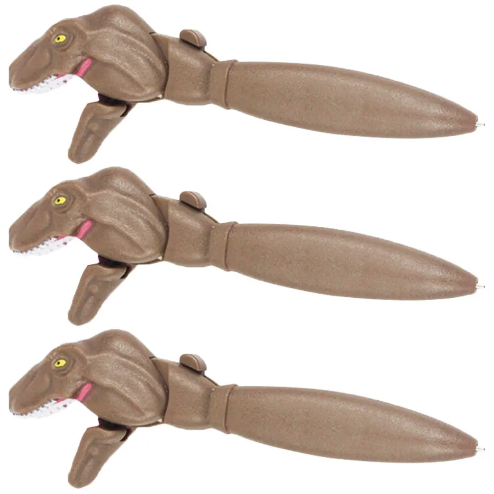 Набор из 3 шариковых ручек с динозаврами: забавный дизайн, долговечные, портативные, с удобным захватом, для школы и офиса
Набор из 3 шариковых ручек с динозаврами: забавный дизайн, долговечные, портативные, с удобным захватом, для школы и офиса