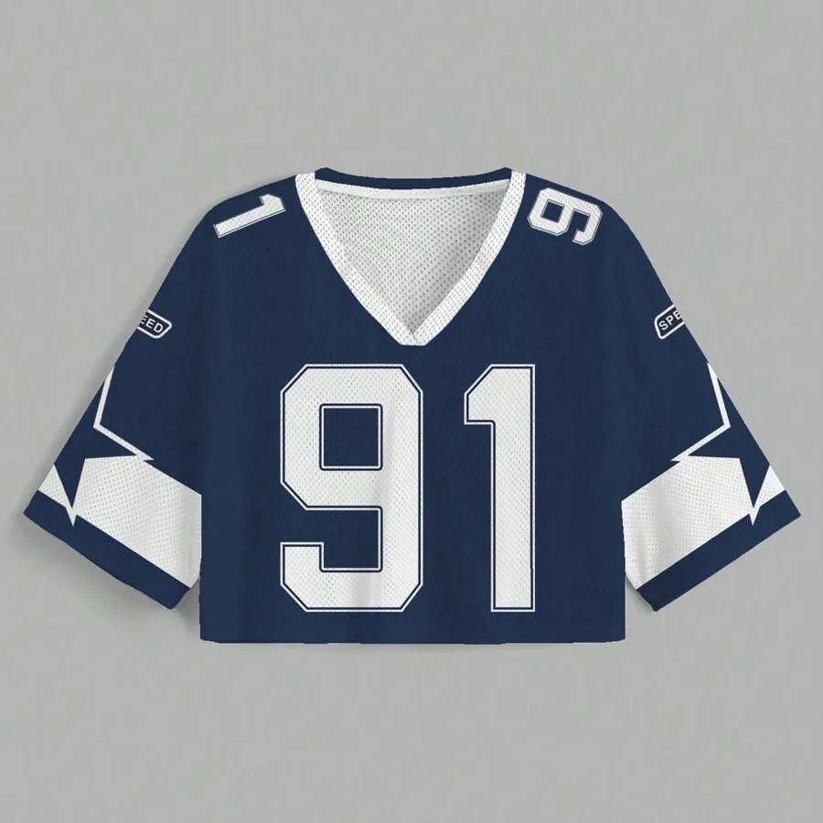 Summer Number Print Sexy Spice Girls Y2K INS Crop Tops Aesthetic Color Matching Mesh Breathable Street Sports Short Sleeved Tees
Summer Number Print Sexy Spice Girls Y2K INS Crop Tops Aesthetic Color Matching Mesh Breathable Street Sports Short Sleeved Tees