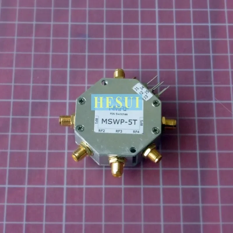 150MHz-2000MHz SP5T single-pole five-throw PIN RF switch SMA interface maximum power 1W Module