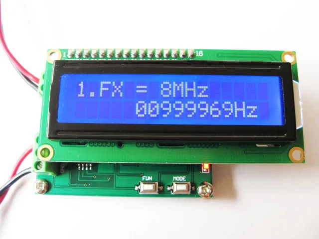 Digital Frequency Meter with High-frequency 2MHz-2GHz/low-frequency 0-8MHz Band Counting Function
Digital Frequency Meter with High-frequency 2MHz-2GHz/low-frequency 0-8MHz Band Counting Function